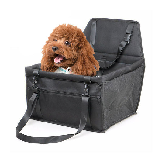SOGA Waterproof Pet Booster Car Seat Breathable Mesh Safety Travel Portable Dog Carrier Bag Black • LUZ-CarPetBagBLK