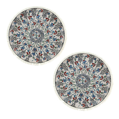 SOGA 2X 120cm Mandala Area Rug for Living Room Lounge, Bedroom, Anti-slip Doormat, Home Decor • LUZ-CarpetXLS11LgeX2