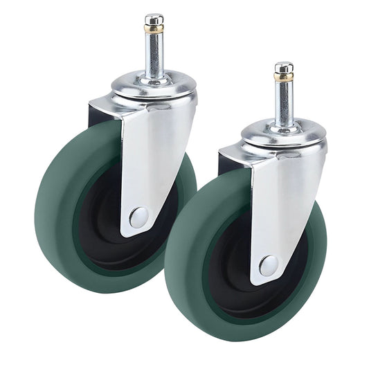 SOGA 2X 4" Heavy Duty Polyurethane Swivel Castor Wheels • LUZ-FC1511WheelsX2