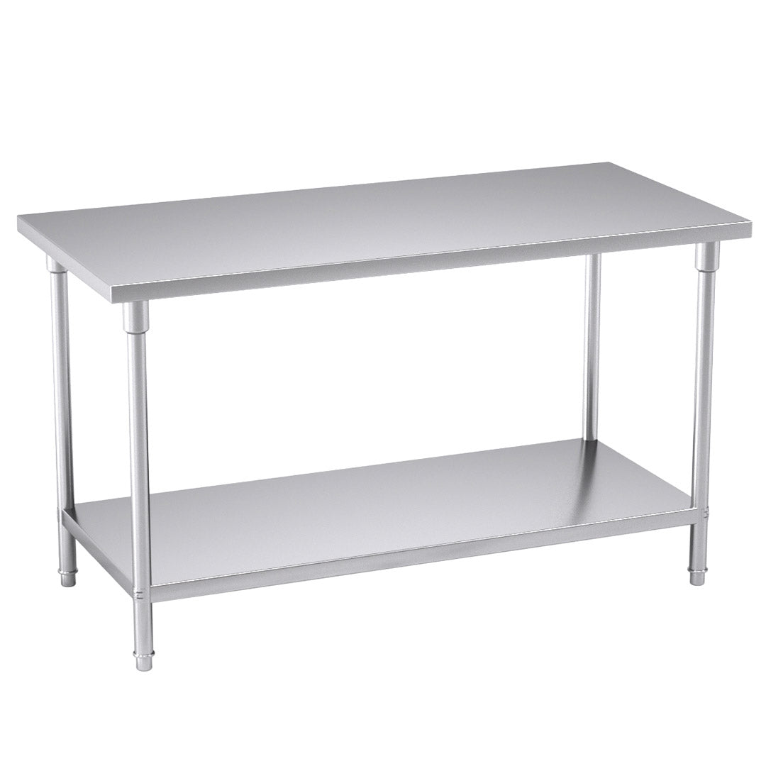 SOGA 150*70*85cm Commercial Catering Kitchen Stainless Steel Prep Work Bench • LUZ-WorkBenchSS2010150CM