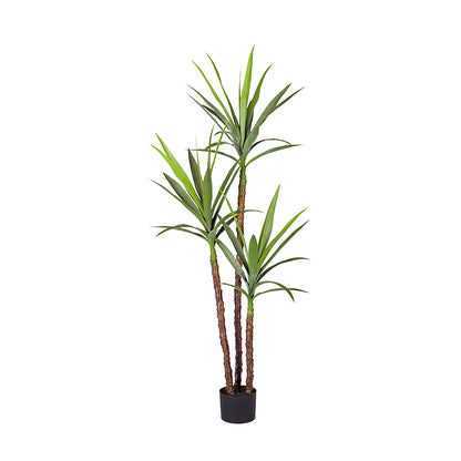 SOGA 150cm Artificial Natural Green Dracaena Yucca Tree Fake Tropical Indoor Plant Home Office Decor • LUZ-APlantJL1503Q