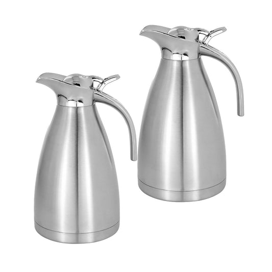 SOGA 2X 2.0L Silver Color 3-Layer Inner Stainless Steel, Vacuum Insulated and Outer Stainless Steel Thermal Flask • LUZ-BottleWKE22X2
