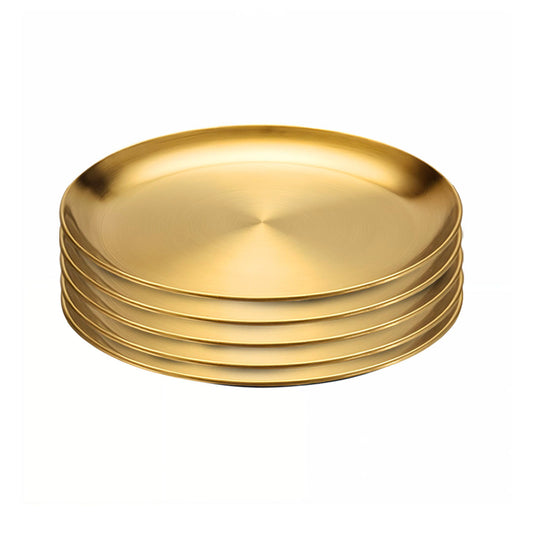 SOGA 30cm Premium Gold Grilling Plate  Durable Heat Resistant Perfect for BBQs and Outdoor Cooking Kitchen Essential • LUZ-VICPlate62
