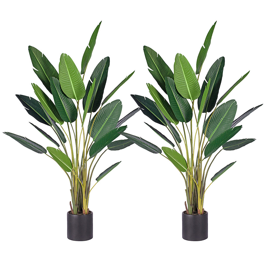 SOGA 2X 245cm Artificial Giant Green Birds of Paradise Tree Fake Tropical Indoor Plant Home Office Decor • LUZ-APlantM24518X2