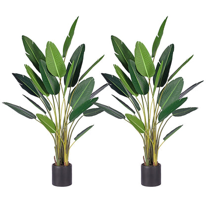 SOGA 2X 245cm Artificial Giant Green Birds of Paradise Tree Fake Tropical Indoor Plant Home Office Decor • LUZ-APlantM24518X2