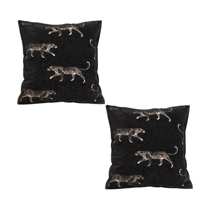 SOGA 2X 50cm Black Throw Pillow Elegant Decorative Cushion Living Room Modern Home Decor • LUZ-FrenchCushion332X2