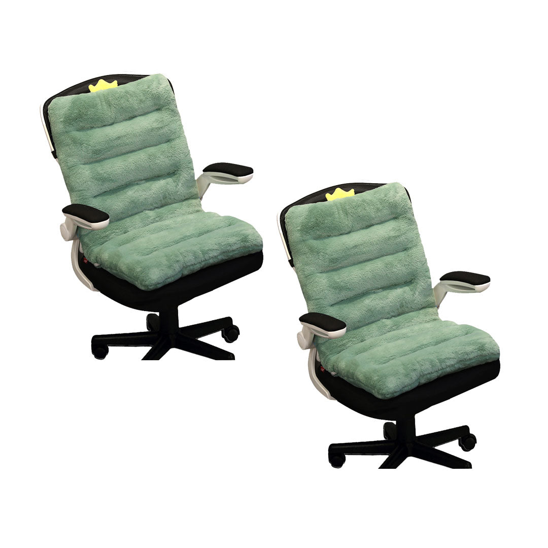 SOGA 2X Green One Piece Dino Cushion Office Sedentary Butt Mat Back Waist Chair Support Home Decor • LUZ-SCushion055X2