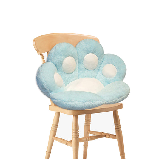 SOGA Blue Paw Shape Cushion Warm Lazy Sofa Decorative Pillow Backseat Plush Mat Home Decor • LUZ-SCushion018