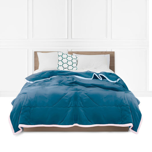 SOGA Lake Blue Throw Blanket Warm Cozy Double Sided Thick Flannel Coverlet Fleece Bed Sofa Comforter • LUZ-Blanket304