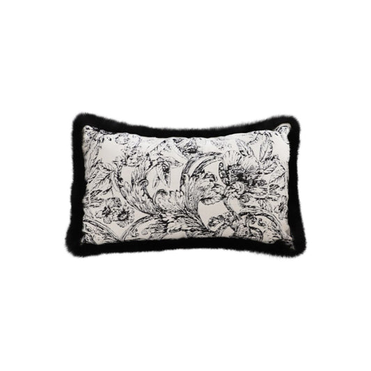 SOGA 35cm Elegant Decorative Luxury Victorian Rose French Embroidery Throw Pillow • LUZ-FrenchCushion224