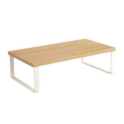 SOGA 50cm Wood Computer Monitor Elevated Stand Desktop Support Station Rack • LUZ-Level006