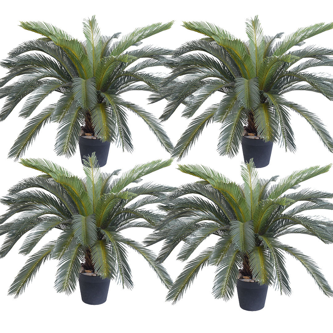 SOGA 4X 155cm Artificial Indoor Cycas Revoluta Cycad Sago Palm Fake Decoration Tree Pot Plant • LUZ-APlantFH107130AX4