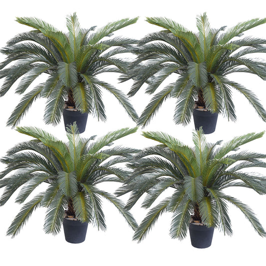 SOGA 4X 155cm Artificial Indoor Cycas Revoluta Cycad Sago Palm Fake Decoration Tree Pot Plant • LUZ-APlantFH107130AX4