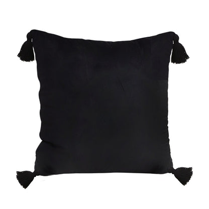 SOGA 45X Black Vintage Butterfly Pillow Tassel Velvet Square Throw Pillow • LUZ-FrenchCushion242