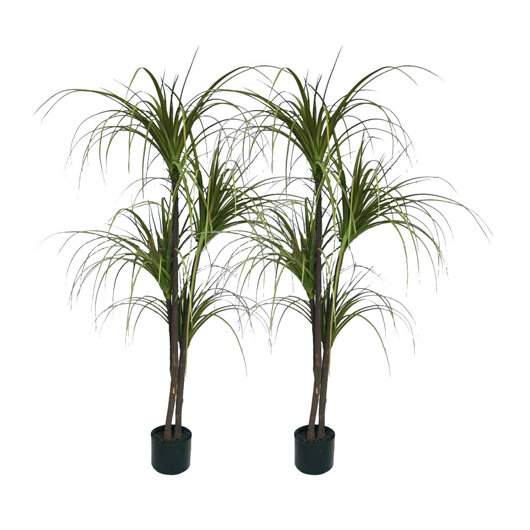 SOGA 2X 150cm Artificial Dracaena Plant Fake Potted, Simulation Tree Fake Plant Home Decor • LUZ-APlantFHL1504X2