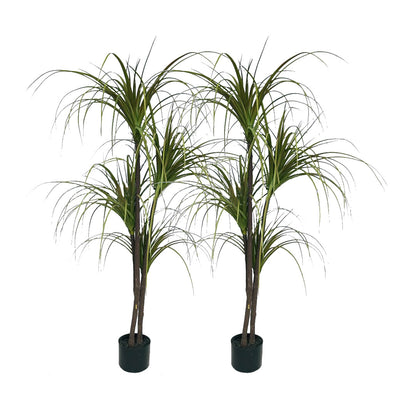 SOGA 2X 150cm Artificial Dracaena Plant Fake Potted, Simulation Tree Fake Plant Home Decor • LUZ-APlantFHL1504X2