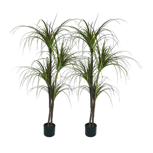 SOGA 2X 150cm Artificial Dracaena Plant Fake Potted, Simulation Tree Fake Plant Home Decor • LUZ-APlantFHL1504X2