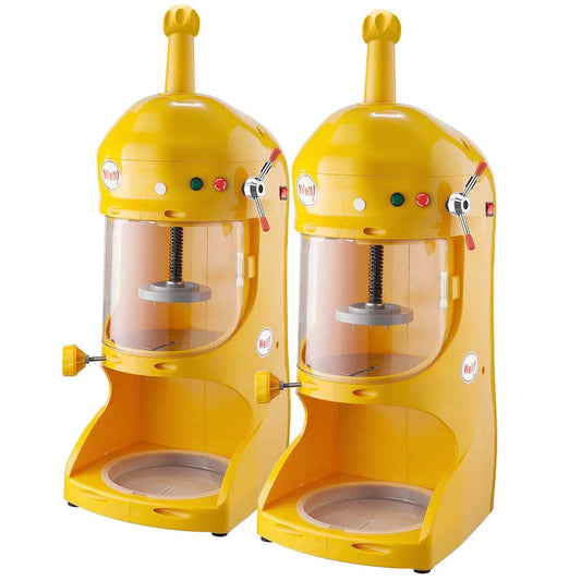 SOGA 2X 300W Commercial Ice Shaver Crusher Machine Automatic Snow Cone Maker • LUZ-IceShaverBY128X2