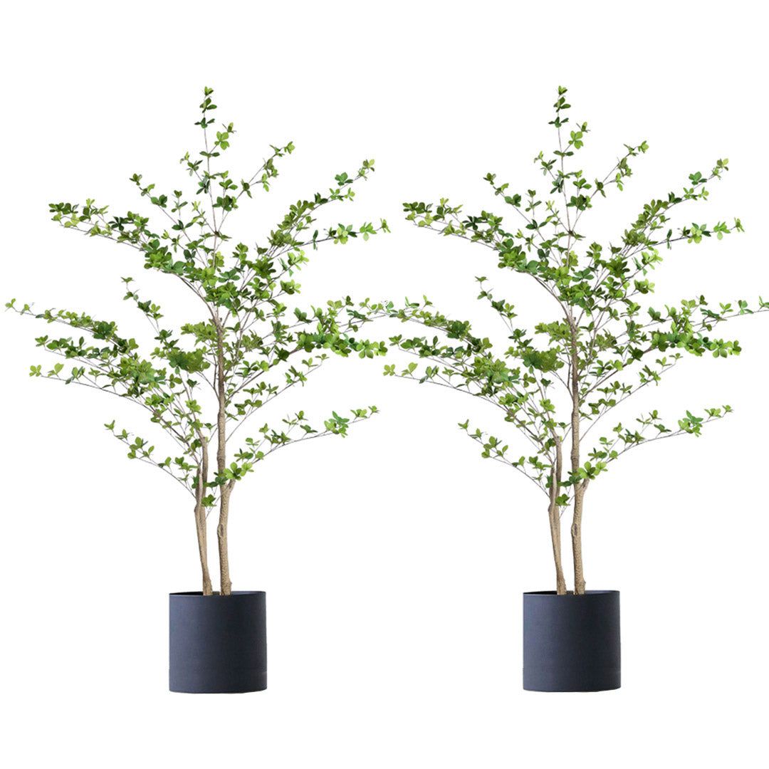 SOGA 2X 150cm Green Artificial Indoor Watercress Tree Fake Plant Simulation Decorative • LUZ-APlantFHSC1503X2