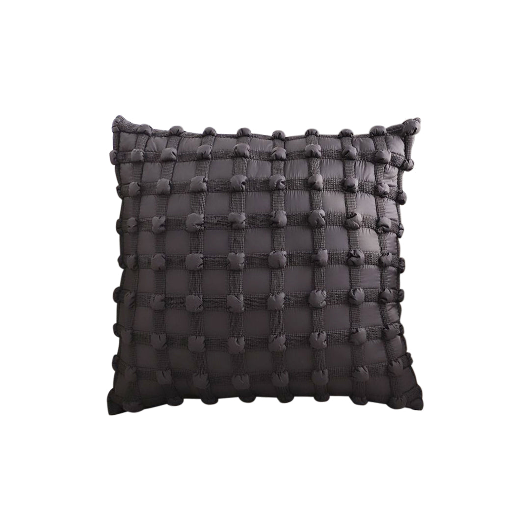 SOGA 50cm Black Medieval-style Puff Rivet Square Product Throw Pillow • LUZ-FrenchCushion214