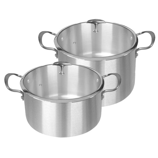 SOGA Stainless Steel 28cm 32cm Casserole With Lid Induction Cookware • LUZ-CasseroleSS4226-4228