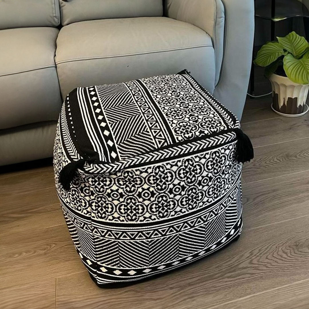 SOGA 42cm Beige Premium Polyester Fiber Cushion with EPP Particle Insert, Home Decor • LUZ-Pouffe616