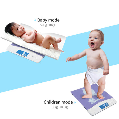 SOGA 2X 100kg Digital Baby Scales Electronic LCD Display Paediatric Infant Weight Monitor • LUZ-BabyScaleX2