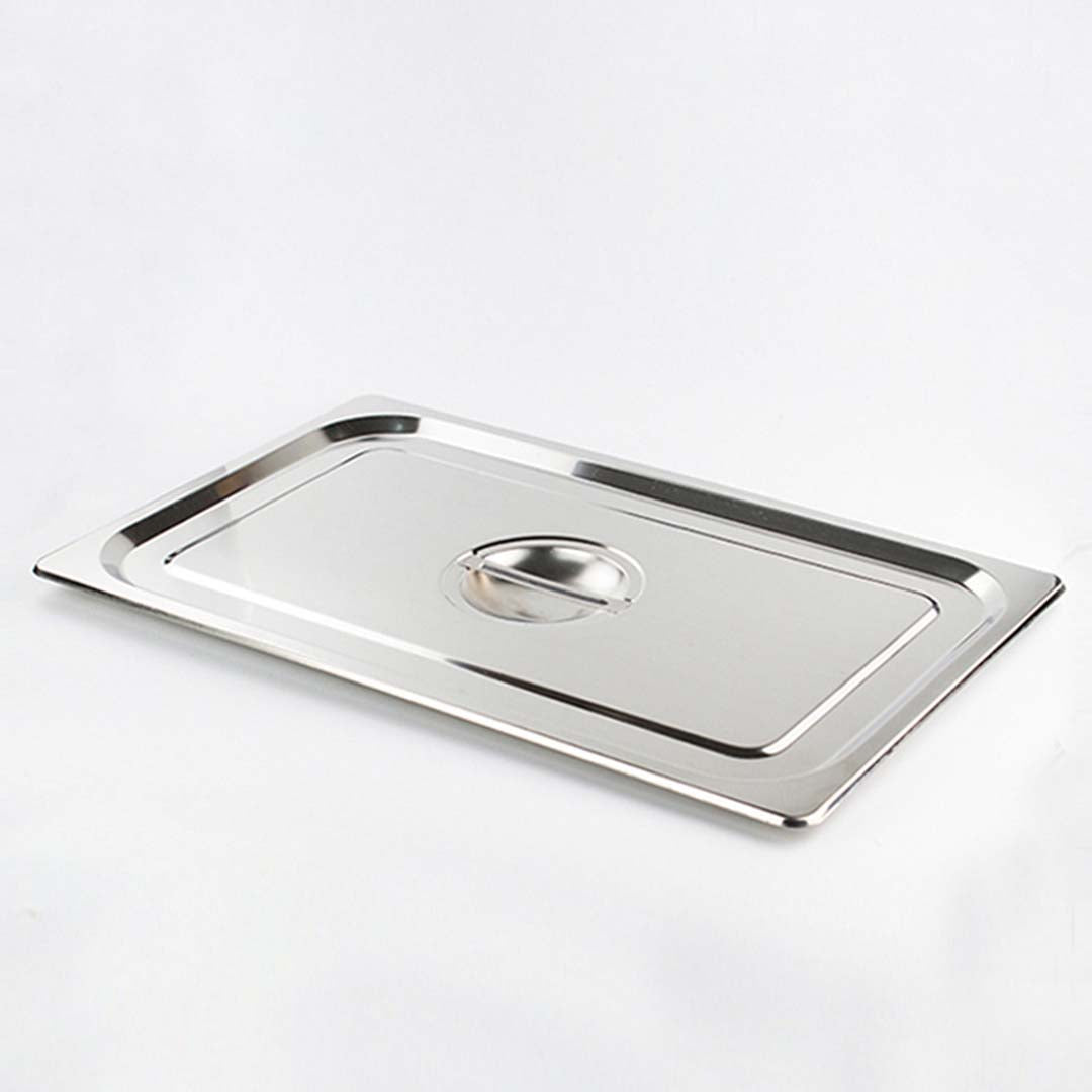 SOGA 2X Gastronorm GN Pan Lid Full Size 1/1 Stainless Steel Tray Top Cover • LUZ-GP5501-JLID1F-X2