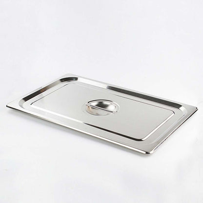 SOGA 2X Gastronorm GN Pan Lid Full Size 1/1 Stainless Steel Tray Top Cover • LUZ-GP5501-JLID1F-X2