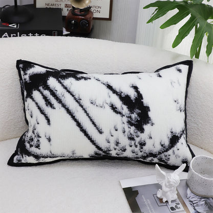 SOGA 35cm Throw Pillow Black and White Leopard Thick Premium Polyester Fiber for Home Decor • LUZ-FrenchCushion324