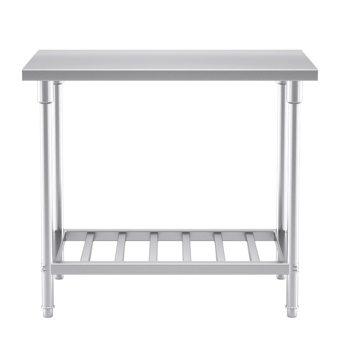 SOGA 100*70*85cm Commercial Catering Kitchen Stainless Steel Prep Work Bench • LUZ-WorkBenchSS2031100CM