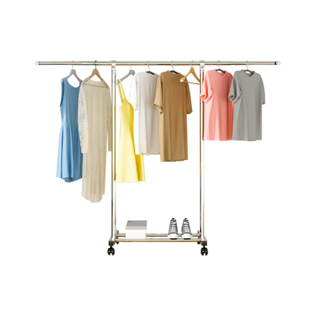 SOGA 2X 180cm Stainless Steel Floor-Standing Clothes Rack - Durable and Space-Saving Laundry Organizer • LUZ-BSXG2525X2