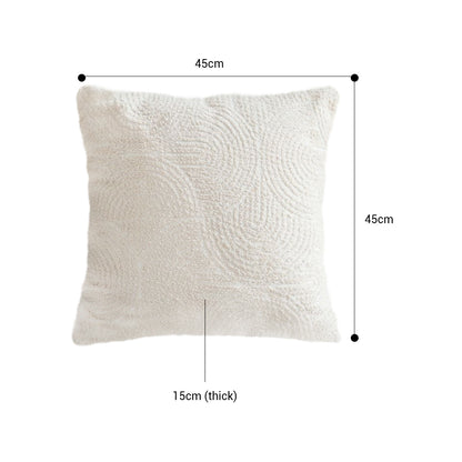 SOGA 50cm Beige Internet Celebrity 3D Arched Raised Pattern Throw Pillow • LUZ-FrenchCushion215