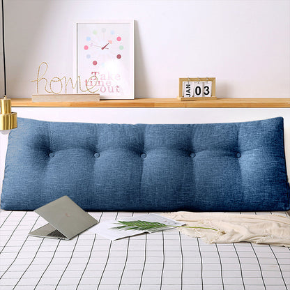 SOGA 120cm Blue Triangular Wedge Bed Pillow Headboard Backrest Bedside Tatami Cushion Home Decor • LUZ-Pillow4112