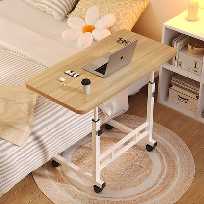 SOGA 40x80cm Walnut Bedside Table Movable Bedroom Desk Student Computer Table • LUZ-TablePort03