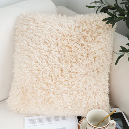 SOGA 2X 50CM Beige Pillow Plush Sofa Cushion, Soft Fabric, Modern Couch Velvet, Decorative Throw Pillow • LUZ-FrenchCushion201X2