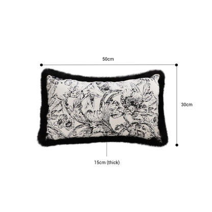 SOGA 2X 35cm Elegant Decorative Luxury Victorian Rose French Embroidery Throw Pillow • LUZ-FrenchCushion224X2