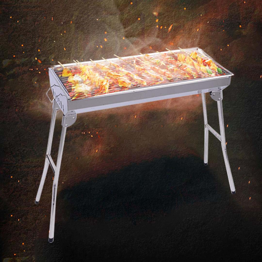 SOGA Skewers Grill Portable Stainless Steel Charcoal BBQ Outdoor 6-8 Persons • LUZ-SkewerCharcoalGrill