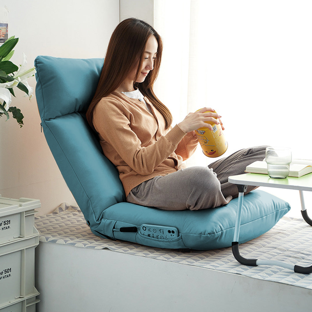 SOGA 4X Green Lounge Recliner Lazy Sofa Bed Tatami Cushion Collapsible Backrest Seat Home Office Decor • LUZ-LoungeC3811X4