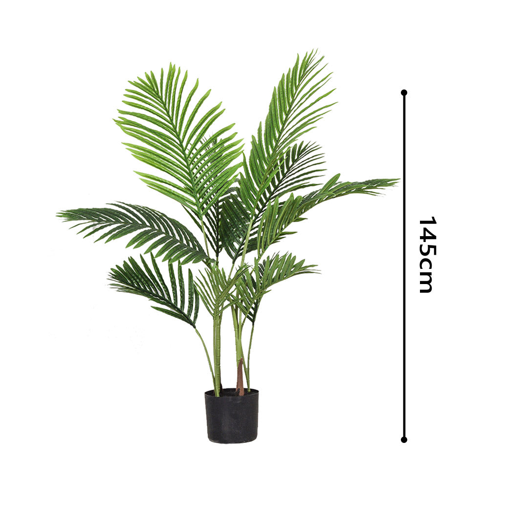 SOGA 4X 145cm Green Artificial Indoor Swallowtail Sunflower Tree Fake Plant Simulation Decorative • LUZ-APlantFH14510X4