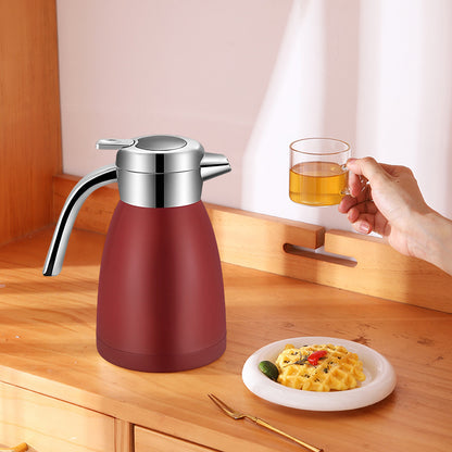 SOGA 2X 2.2L Stainless Steel Insulated Vacuum Flask WaterBottle Red • LUZ-WaterJug22REDX2