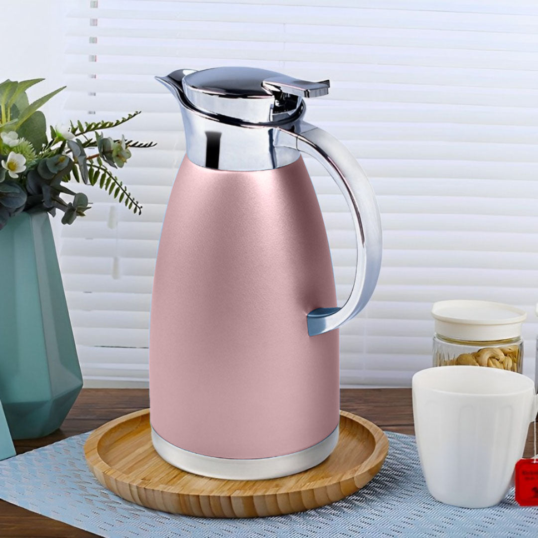 Soga 1.8L Rose Color 3-Layer Vacuum Insulated Stainless Steel Flask  Ideal for Home and Office • LUZ-WaterJug18Rose