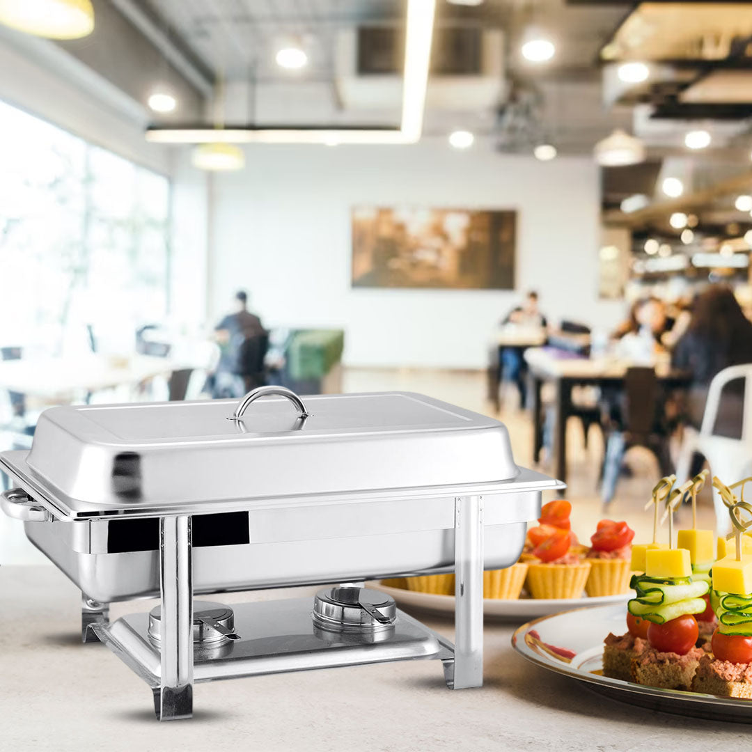 SOGA 2X Triple Tray Stainless Steel Chafing Catering Dish Food Warmer • LUZ-ChafingDish56083X2