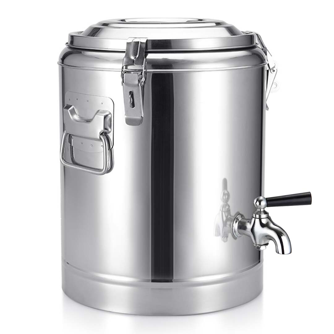 SOGA 2X 12L Stainless Steel Insulated Stock Pot Dispenser Hot & Cold Beverage Container With Tap • LUZ-InsulatedPotwTap3101X2