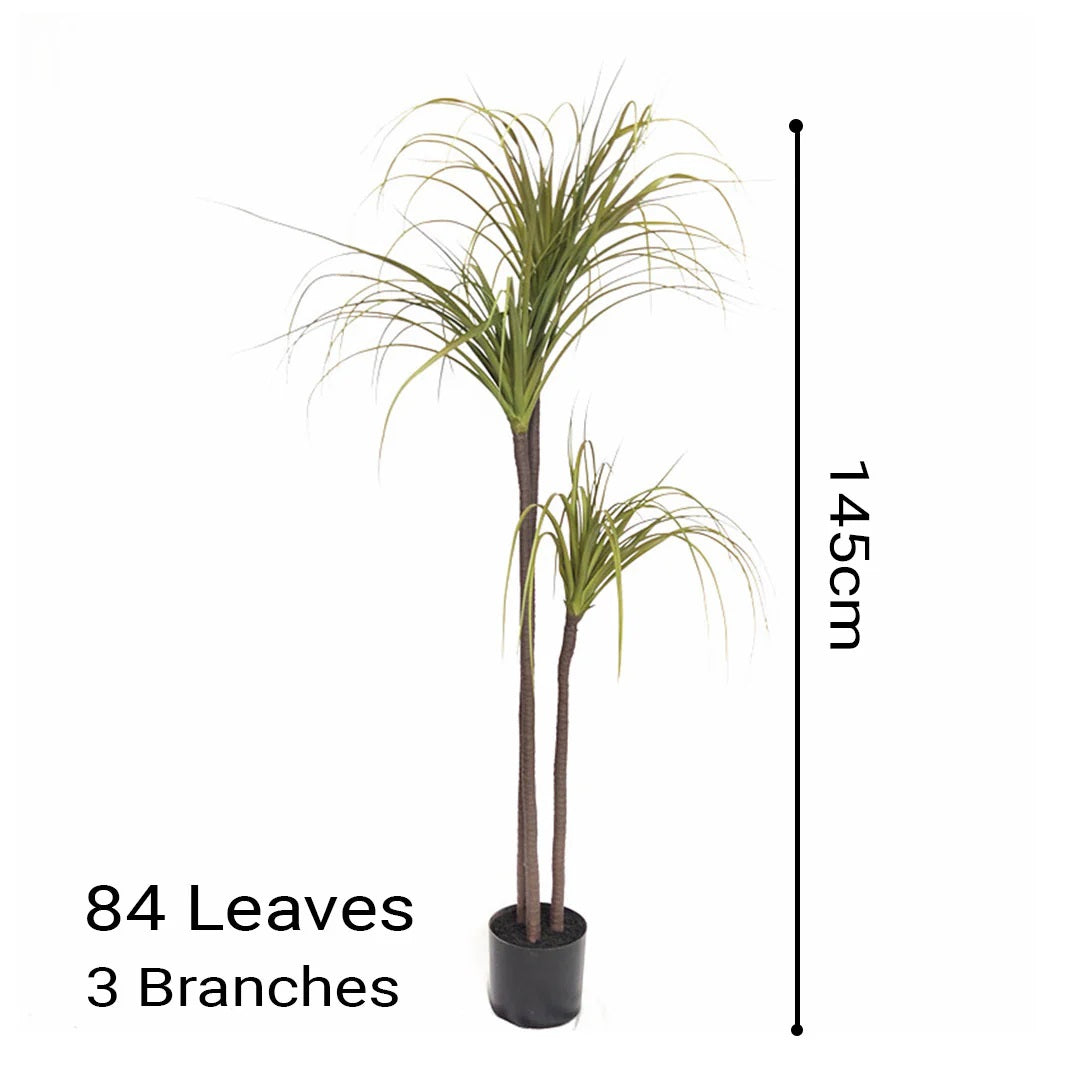 SOGA 2X 145cm Artificial Dracaena Plant Fake Potted, Simulation Tree Fake Plant Home Decor • LUZ-APlantFHL15584X2