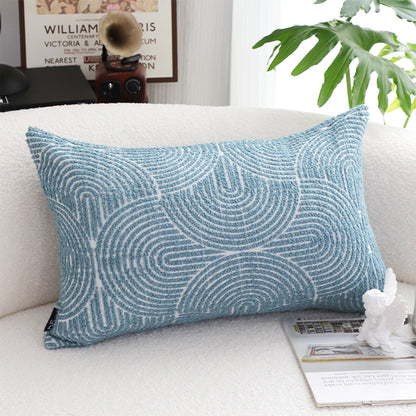 SOGA 35cm Blue Throw Pillow Geometric Indoor and Outdoor Corded for Home Decor • LUZ-FrenchCushion320