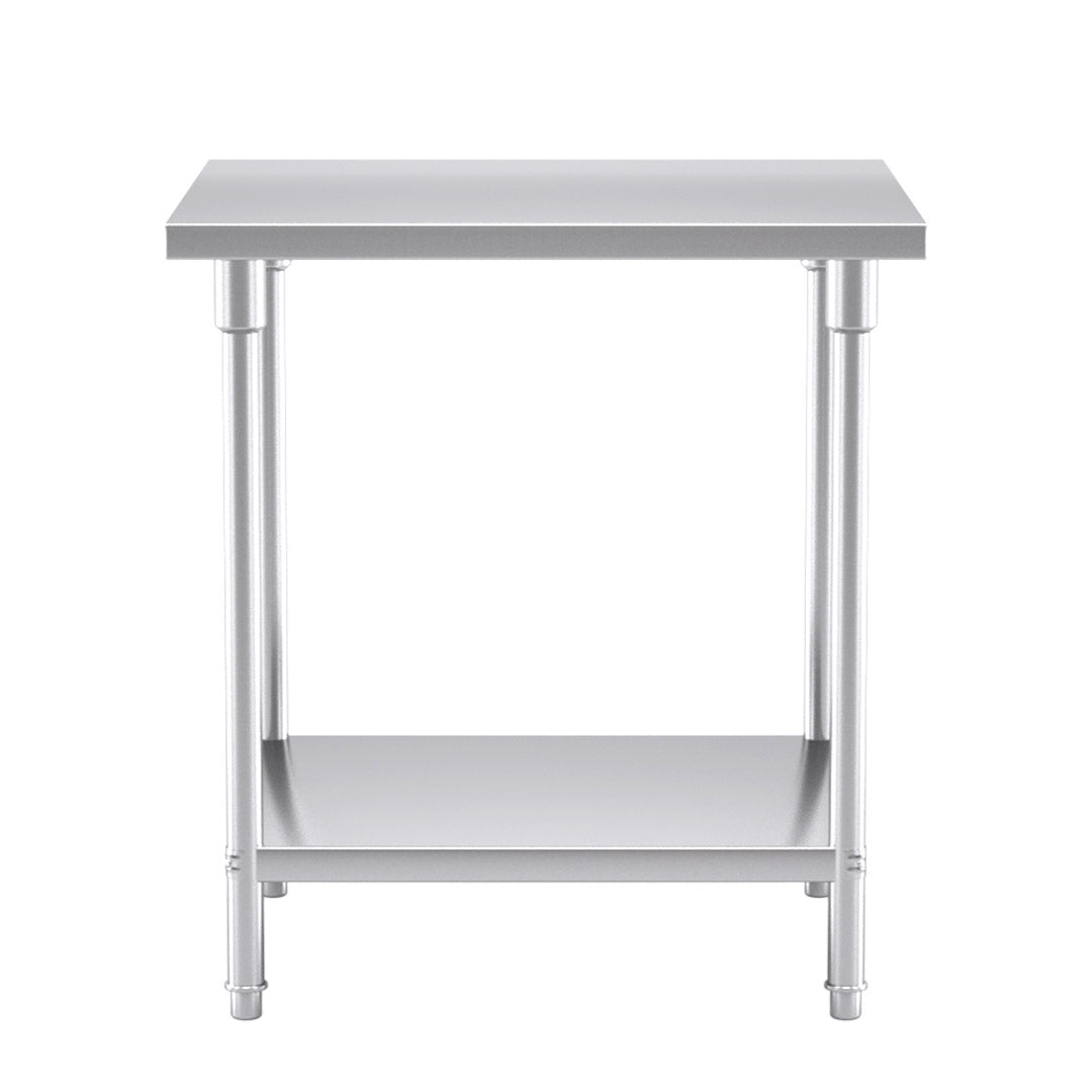 SOGA 80*70*85cm Commercial Catering Kitchen Stainless Steel Prep Work Bench • LUZ-WorkBenchSS200780CM