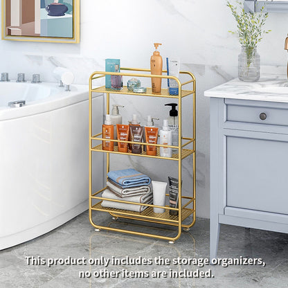 SOGA 3 Tier Rectangular Bathroom Shelf Multifunctional Storage Display Rack Organiser • LUZ-FPotZWJ13