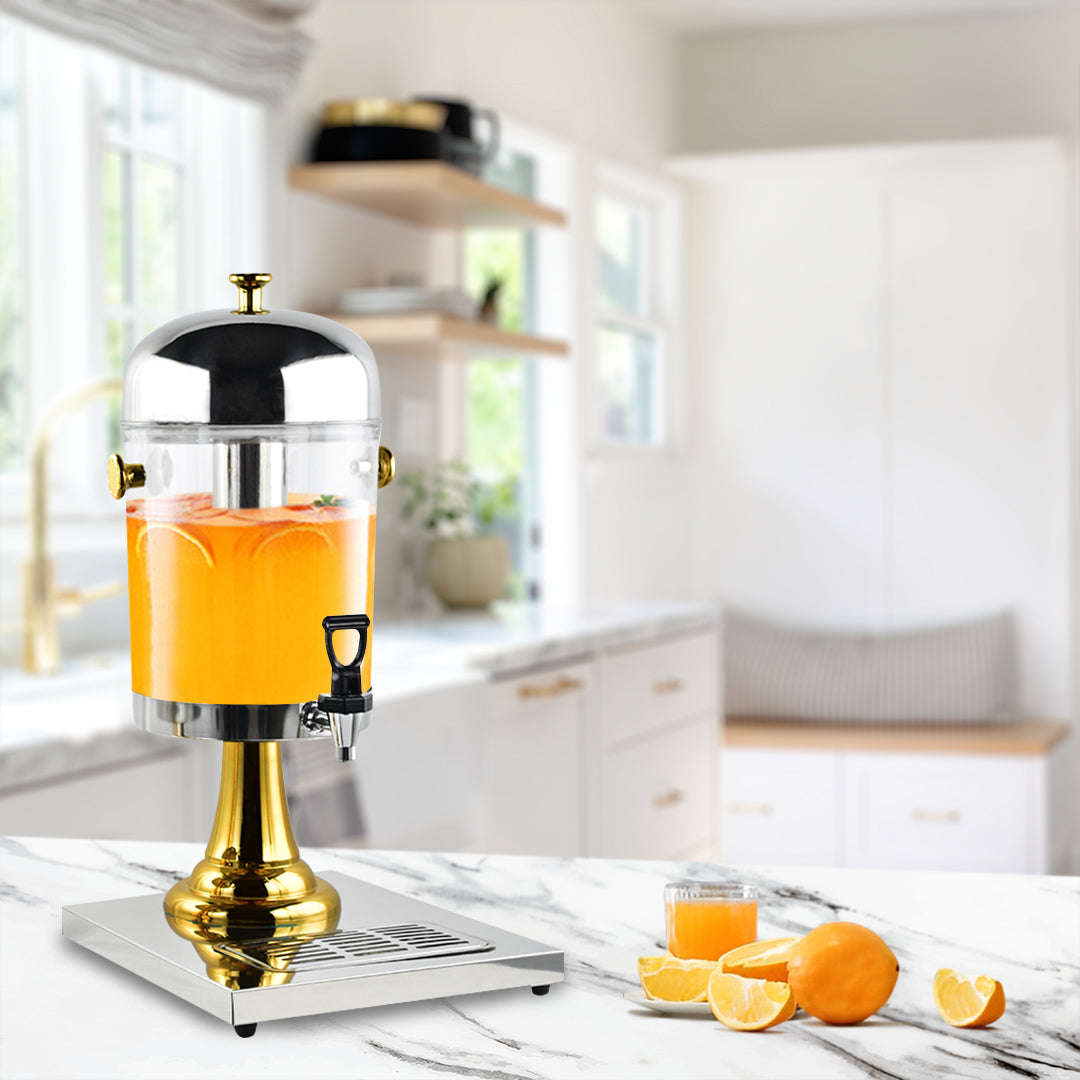 SOGA Single 8L Stainless Steel Dispenser Beverage Juicer Transparent Commercial Drink Container Jug • LUZ-VICDispenser5707