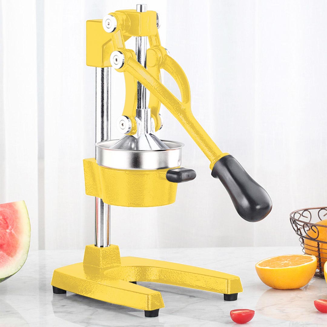 SOGA 2X Commercial Manual Juicer Hand Press Juice Extractor Squeezer Orange Citrus Yellow • LUZ-JuicerManualYellowX2